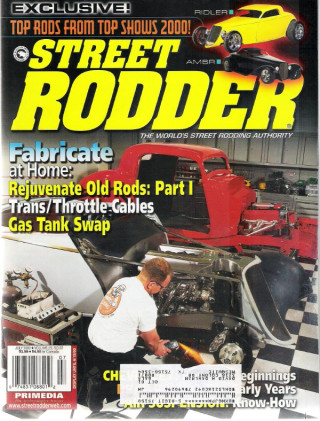 STREET RODDER 2000 JULY - 700-R4 TV CABLE SET-UP, UPGRADE TO POWER BRAKES